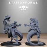 Tabletop Terrain Miniature GrimGuard Jungle Raptors