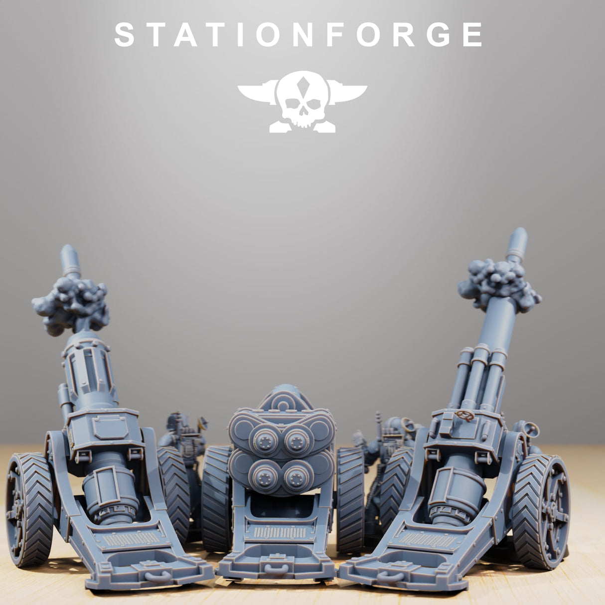 Tabletop Terrain Miniature GrimGuard Light Artillery