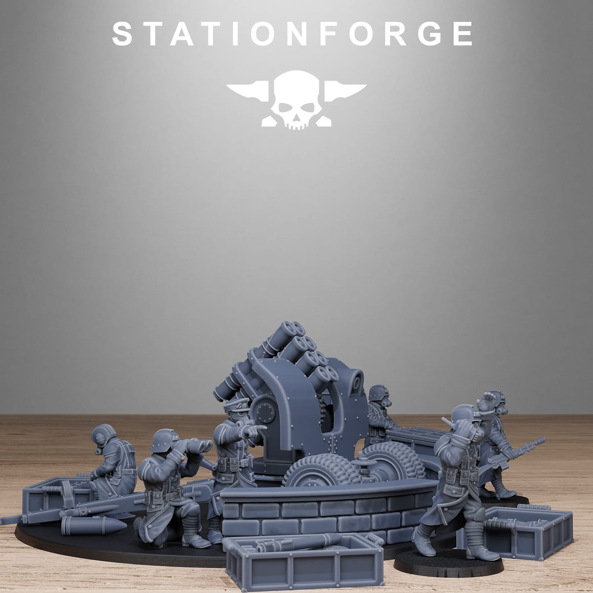 Tabletop Terrain Miniature GrimGuard Light Artillery 2.0