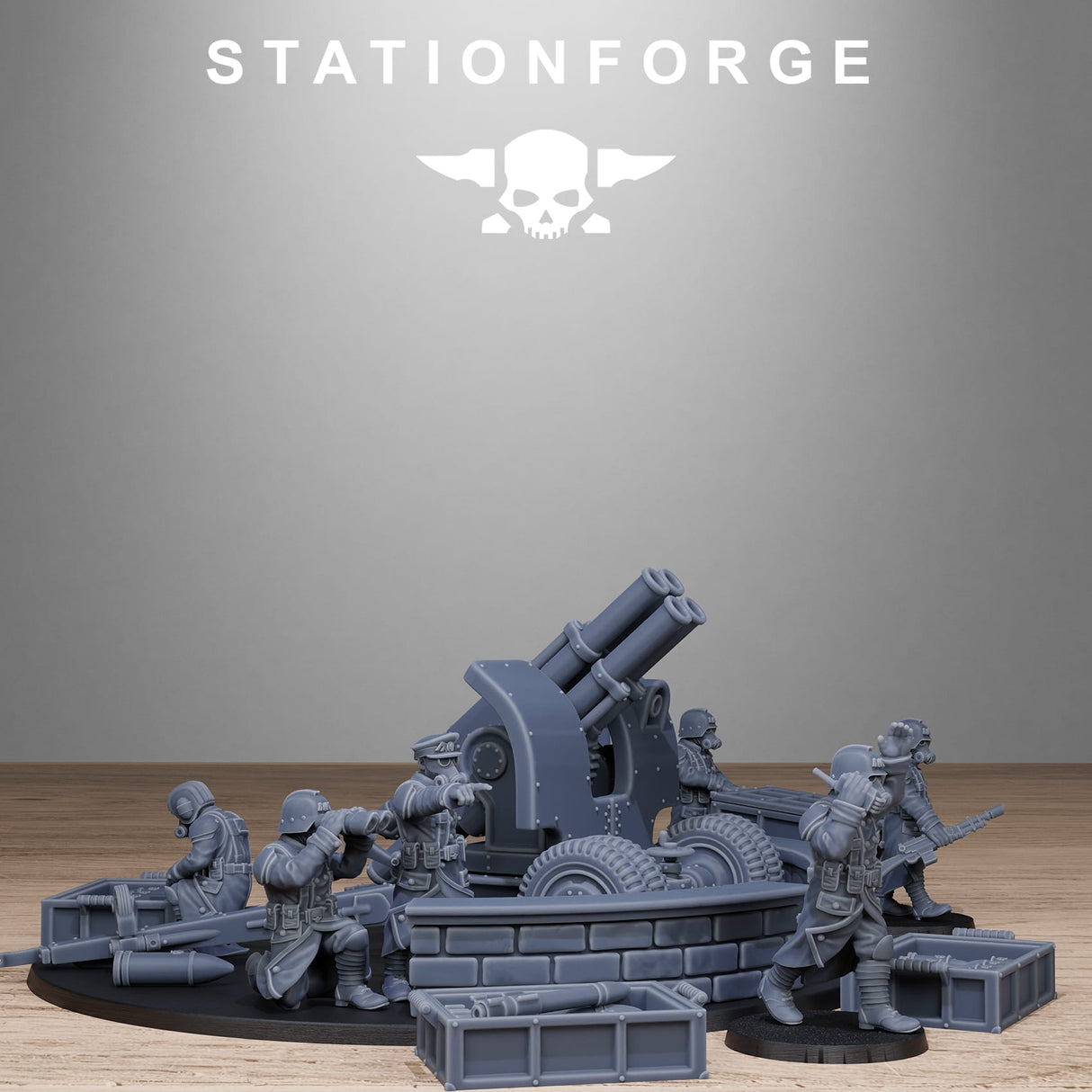 Tabletop Terrain Miniature GrimGuard Light Artillery 2.0