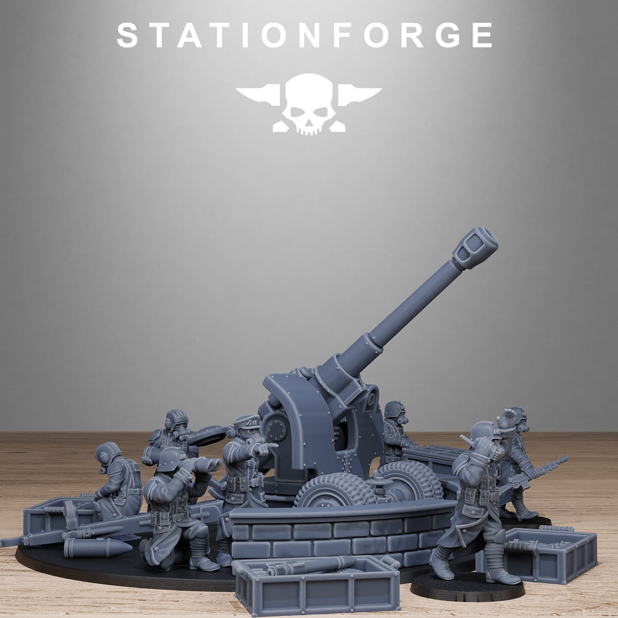 Tabletop Terrain Miniature GrimGuard Light Artillery 2.0