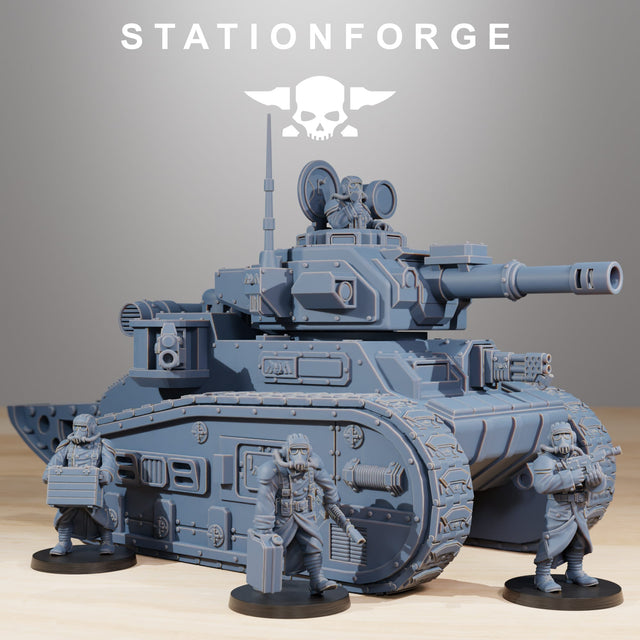 Tabletop Terrain Miniature GrimGuard Light Tank