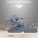 Tabletop Terrain Miniature GrimGuard Light Tank