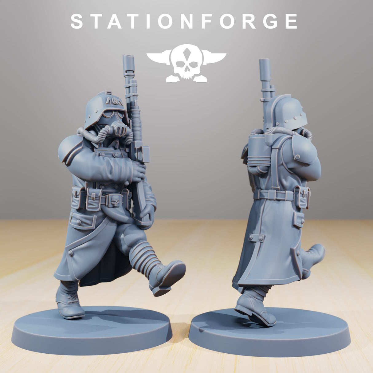 Tabletop Terrain Miniature Grimguard Marching Poses