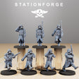 Tabletop Terrain Miniature Grimguard Marching Poses