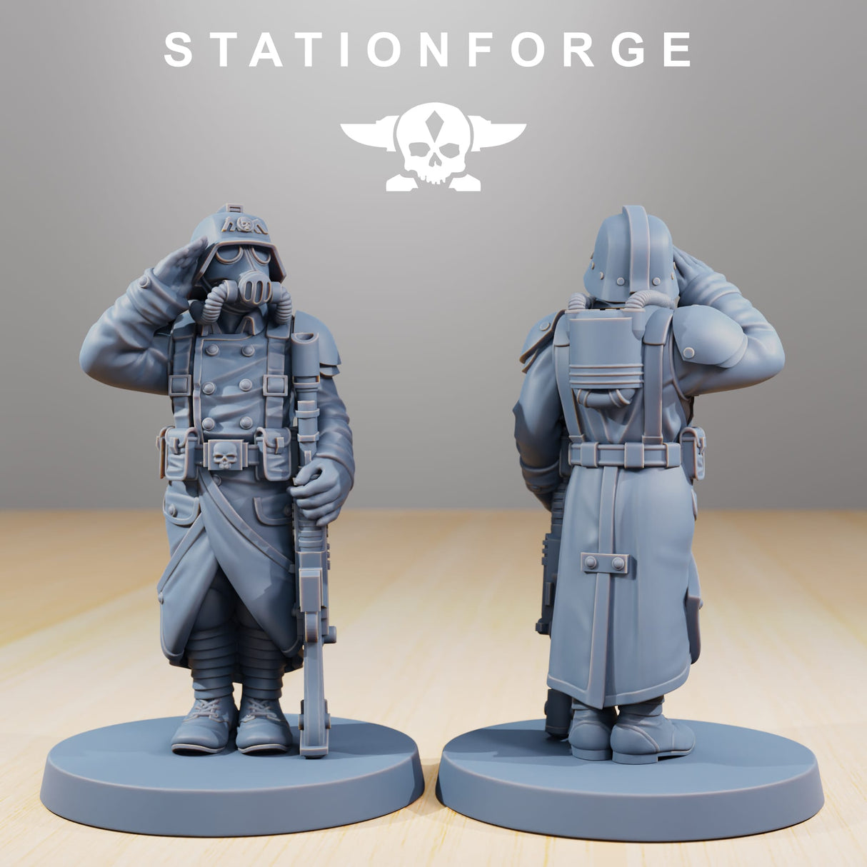 Tabletop Terrain Miniature Grimguard Marching Poses