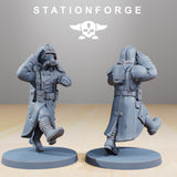 Tabletop Terrain Miniature Grimguard Marching Poses