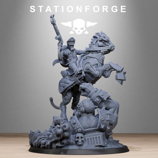 Tabletop Terrain Miniature GrimGuard Officer Horseman