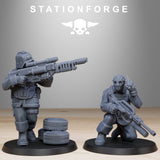 Tabletop Terrain Miniature GrimGuard Paintball Squad