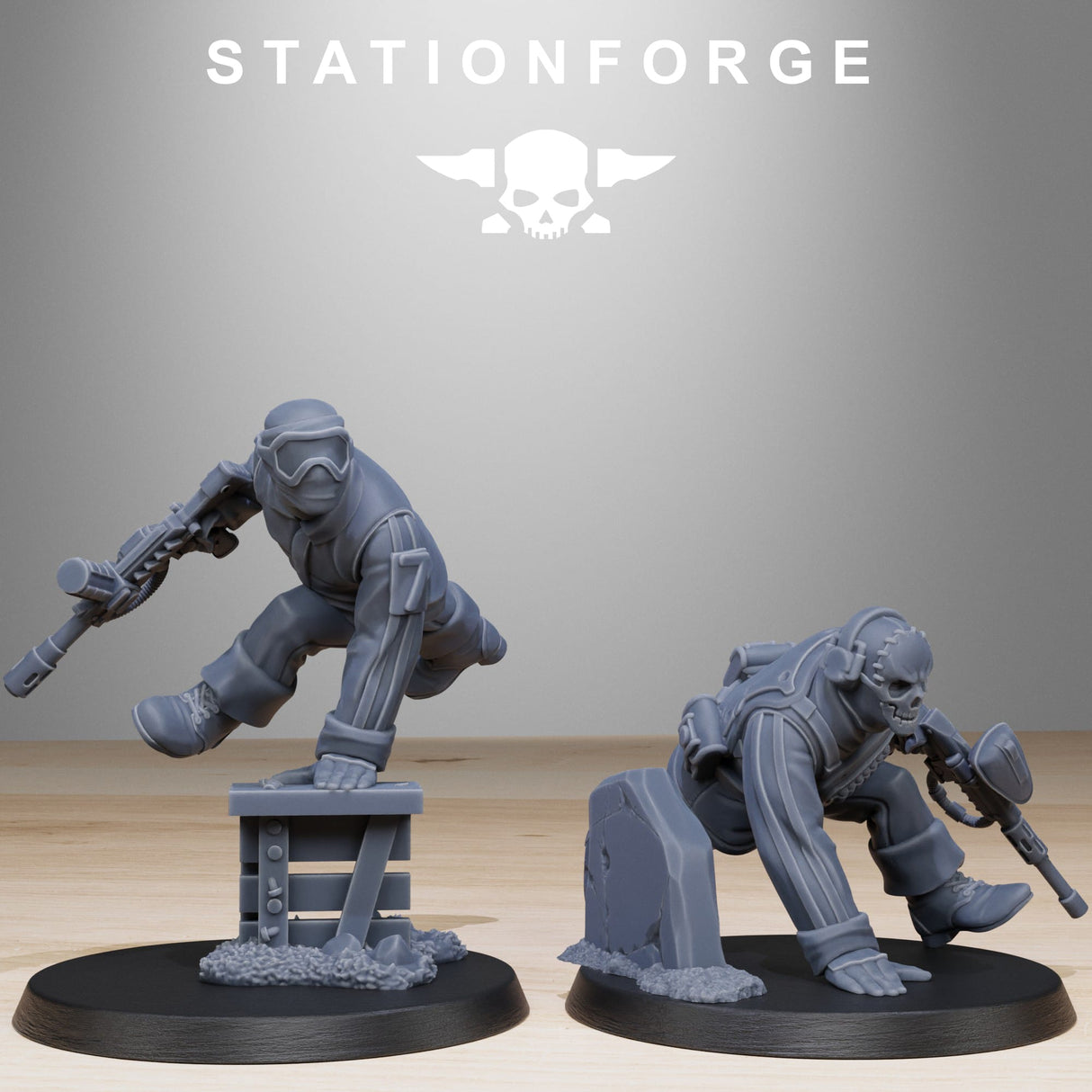 Tabletop Terrain Miniature GrimGuard Paintball Squad