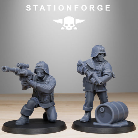 Tabletop Terrain Miniature GrimGuard Paintball Squad