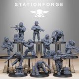 Tabletop Terrain Miniature GrimGuard Paintball Squad