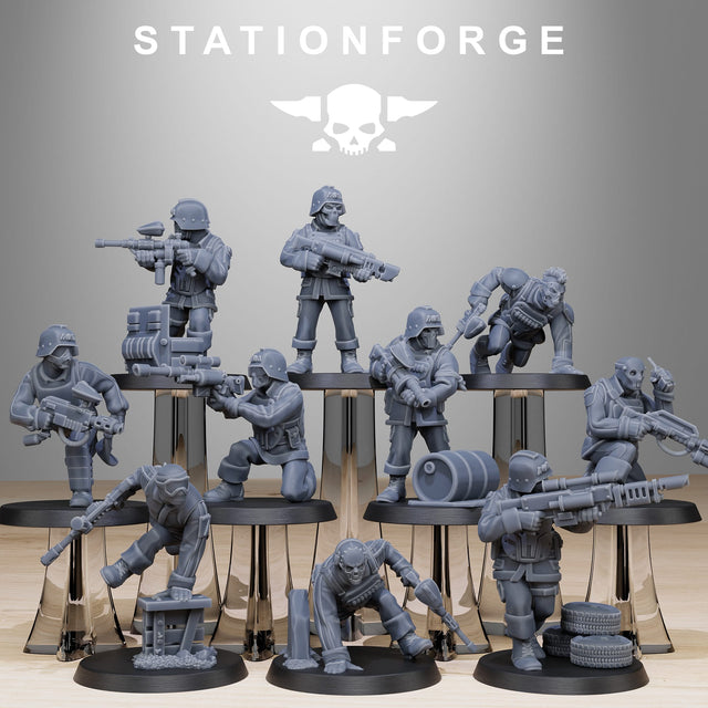 Tabletop Terrain Miniature GrimGuard Paintball Squad