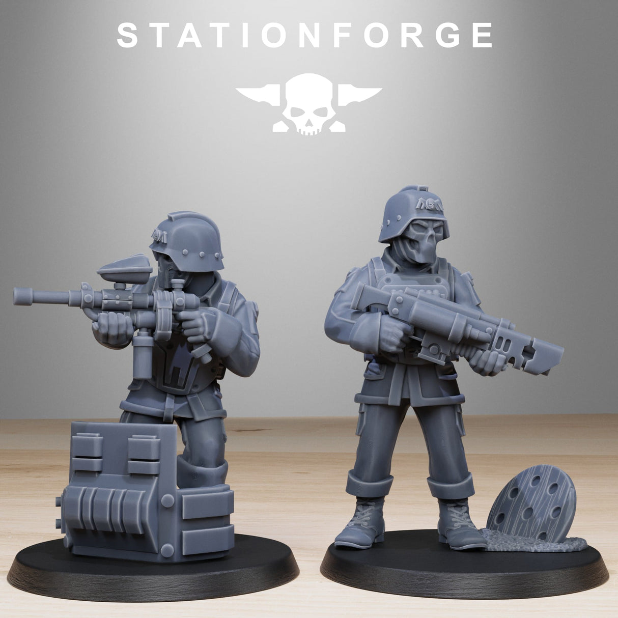 Tabletop Terrain Miniature GrimGuard Paintball Squad