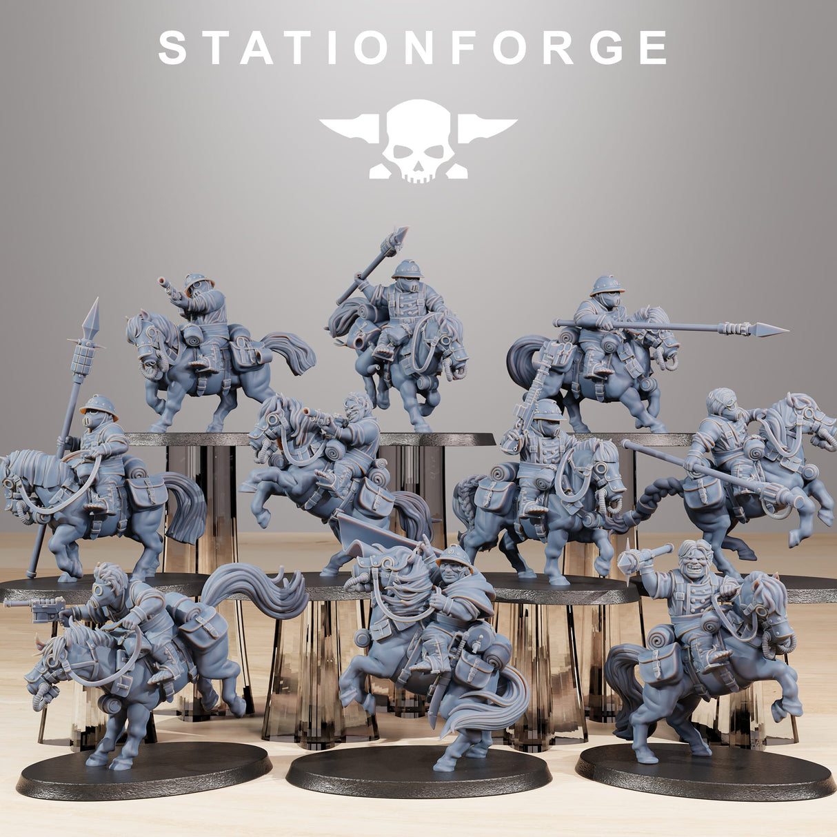 Tabletop Terrain Miniature GrimGuard Pony Cavalry