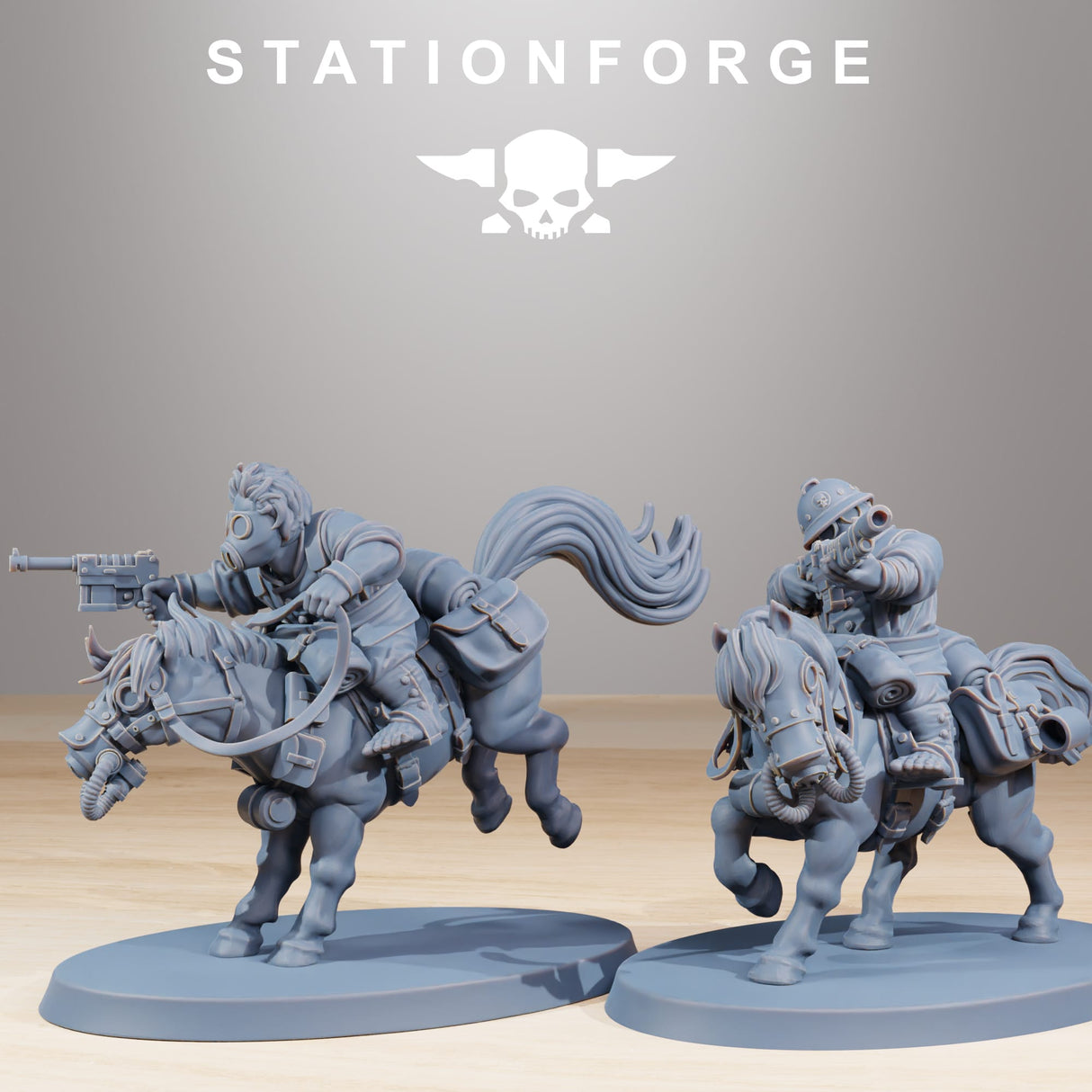 Tabletop Terrain Miniature GrimGuard Pony Cavalry