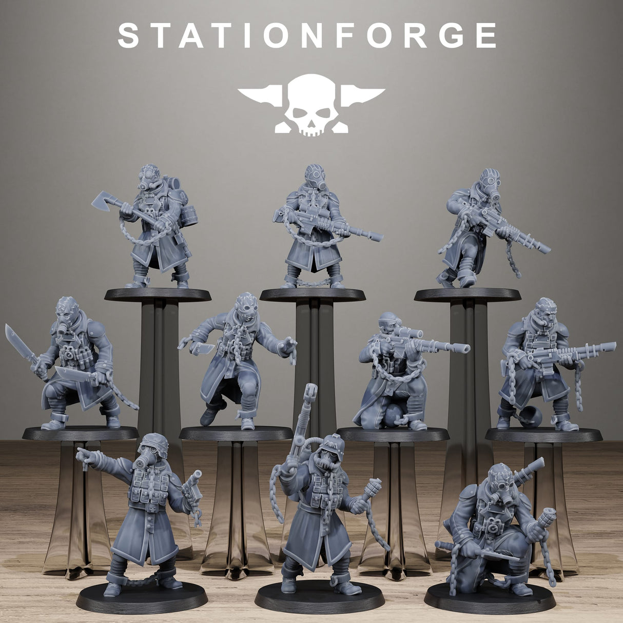 Tabletop Terrain Miniature GrimGuard Prisoners