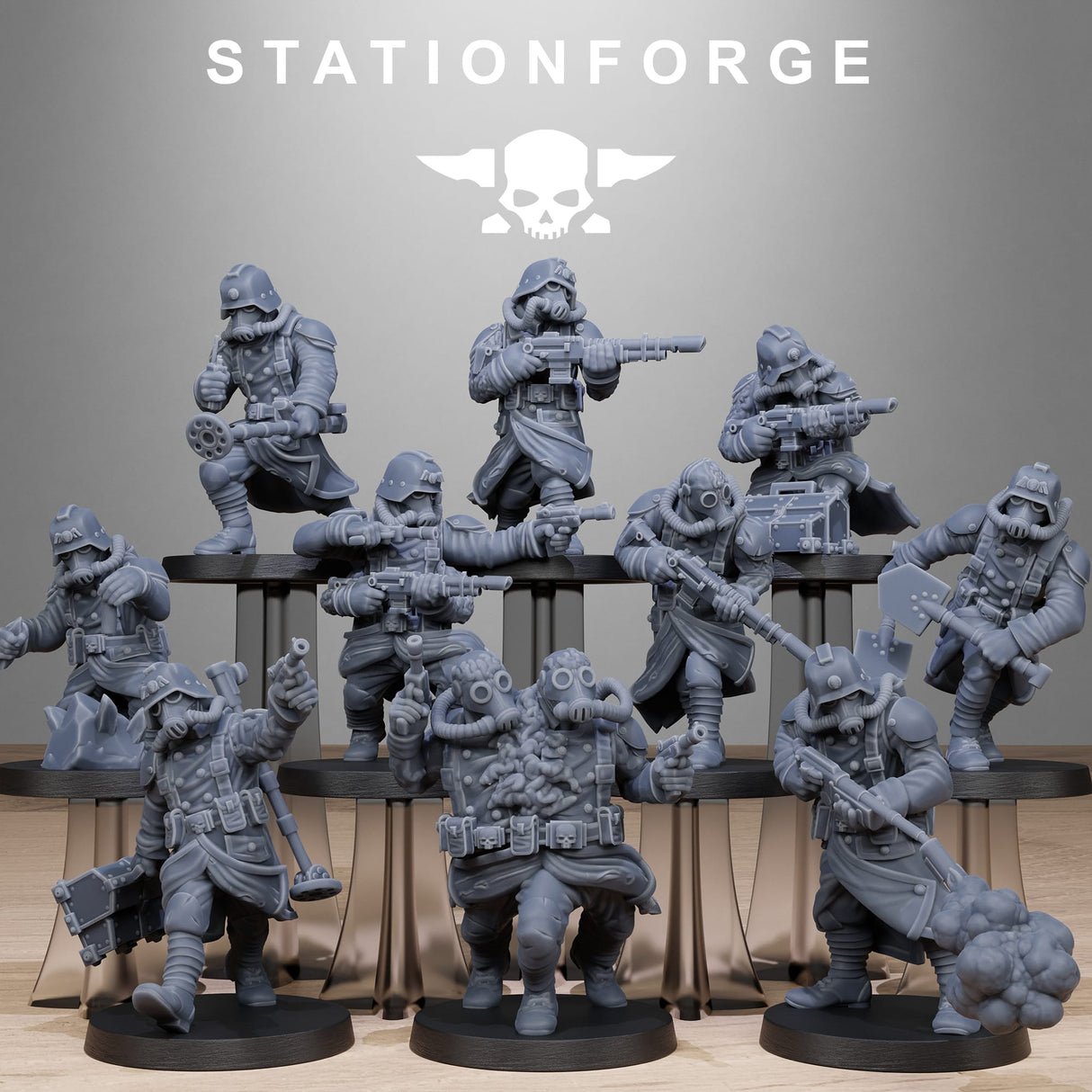 Tabletop Terrain Miniature GrimGuard Radioactive Mutants