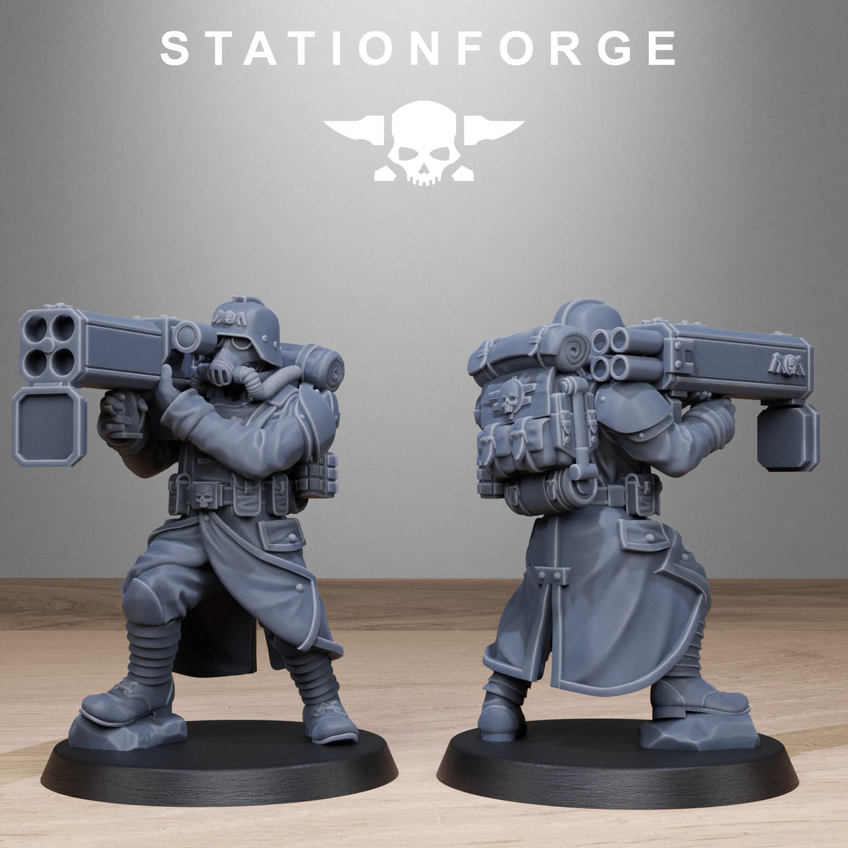 Tabletop Terrain Miniature GrimGuard Rocketeers