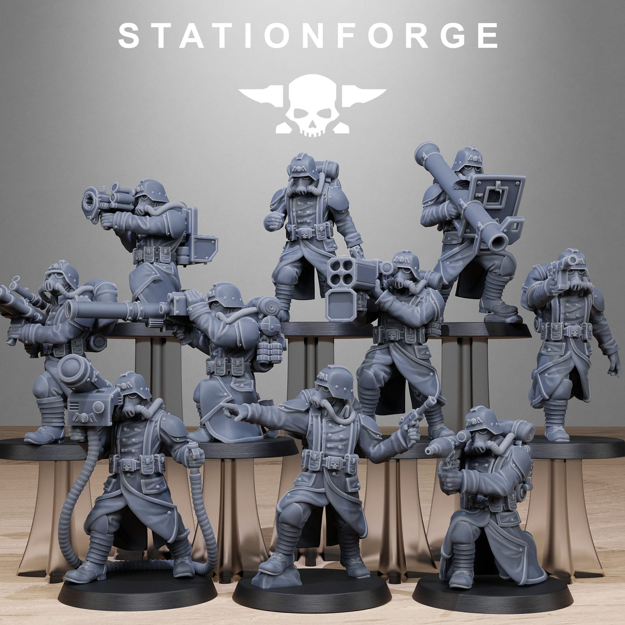 Tabletop Terrain Miniature GrimGuard Rocketeers