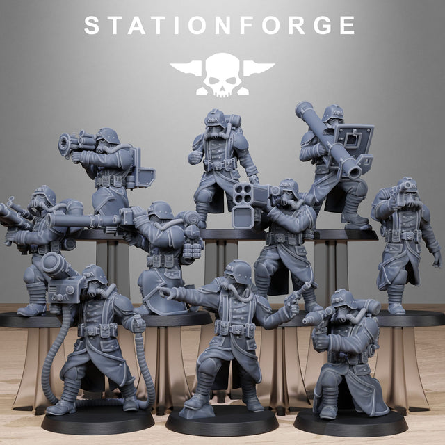 Tabletop Terrain Miniature GrimGuard Rocketeers