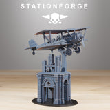 Tabletop Terrain Miniature GrimGuard SF-14A Biplane