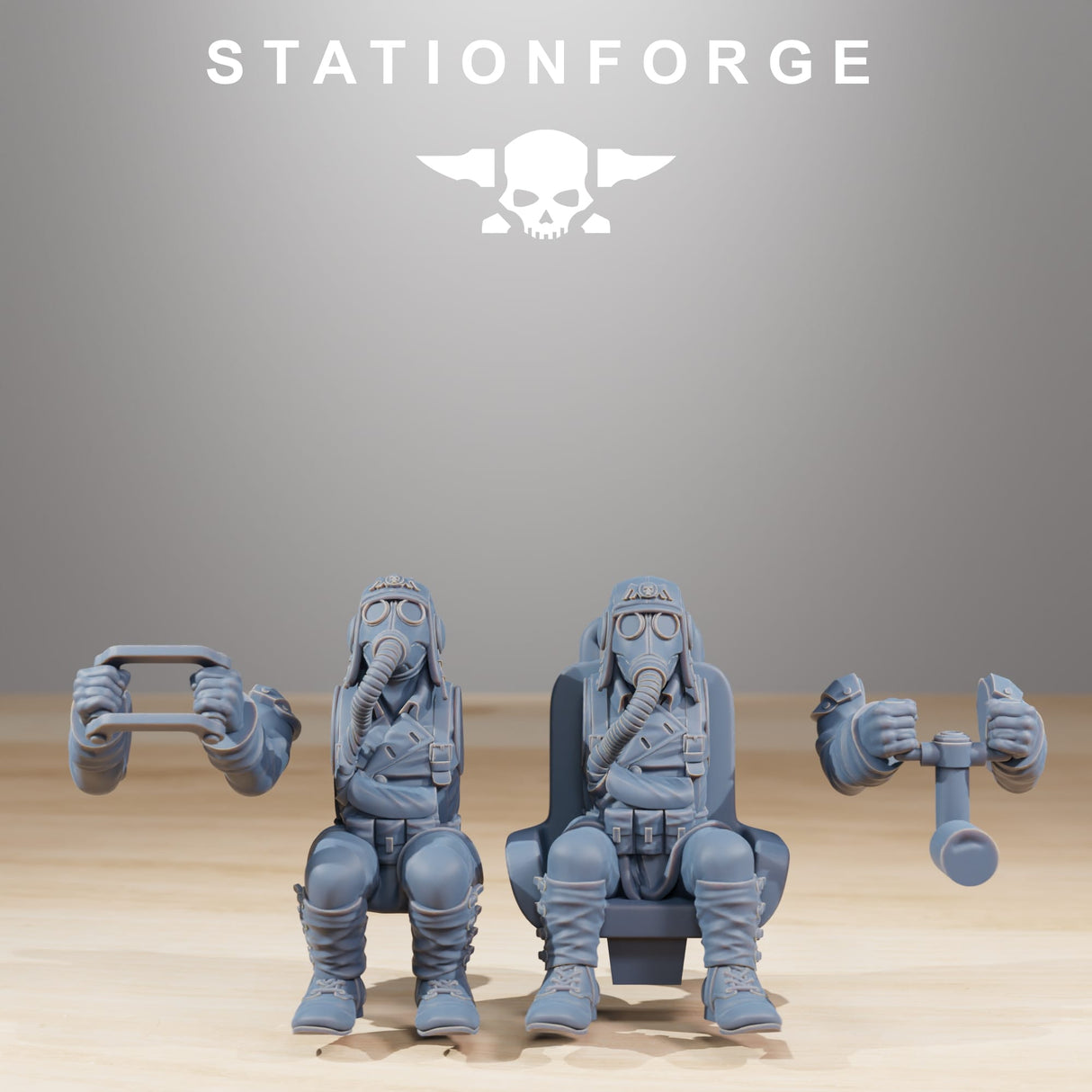 Tabletop Terrain Miniature GrimGuard SF-14A Biplane