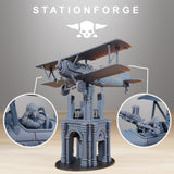 Tabletop Terrain Miniature GrimGuard SF-14A Biplane