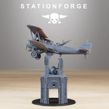 Tabletop Terrain Miniature GrimGuard SF-14A Biplane