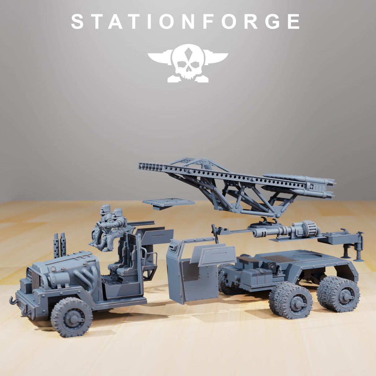 Tabletop Terrain Miniature GrimGuard - SF-31J Artillery Truck
