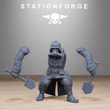 Tabletop Terrain Miniature GrimGuard Shovel Fighter