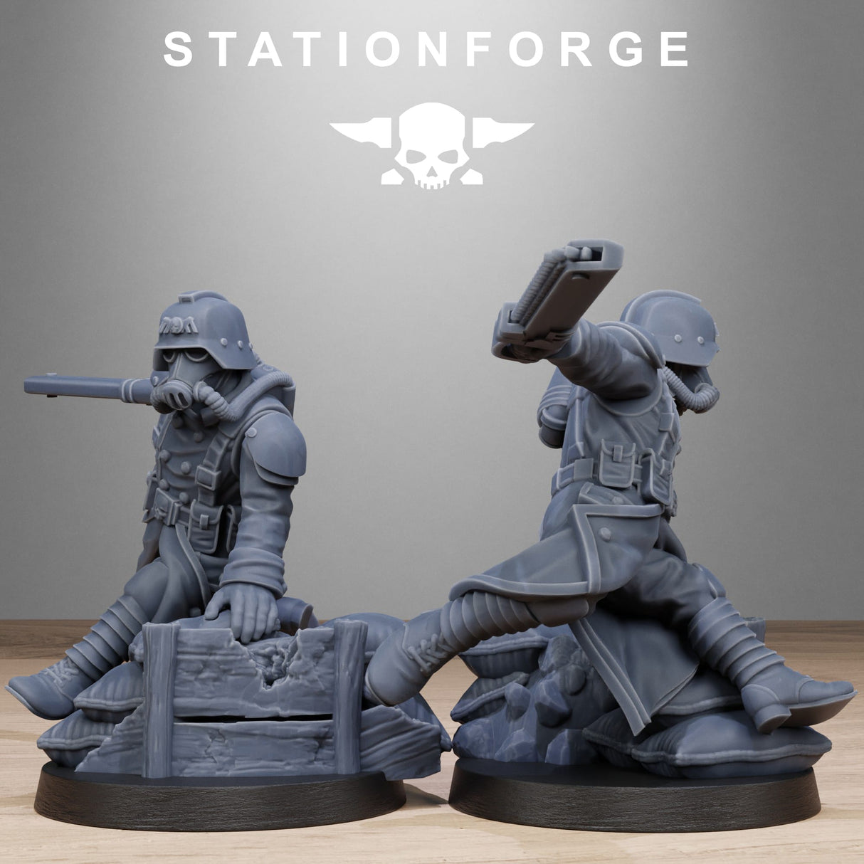 Tabletop Terrain Miniature GrimGuard Shovel Trenches