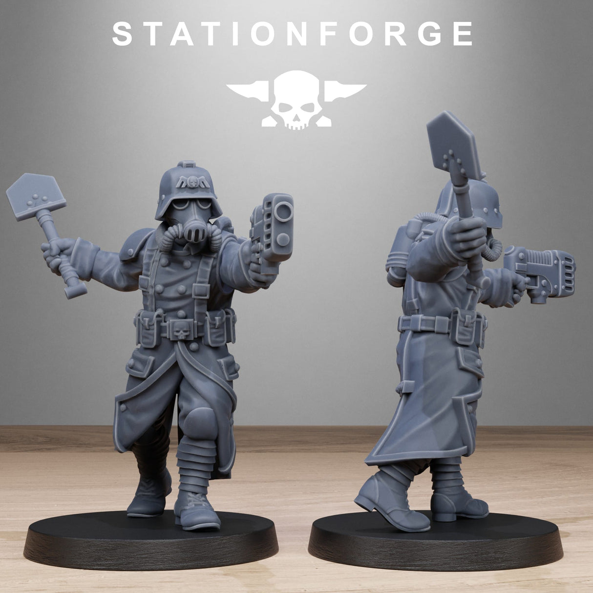 Tabletop Terrain Miniature GrimGuard Shovel Trenches