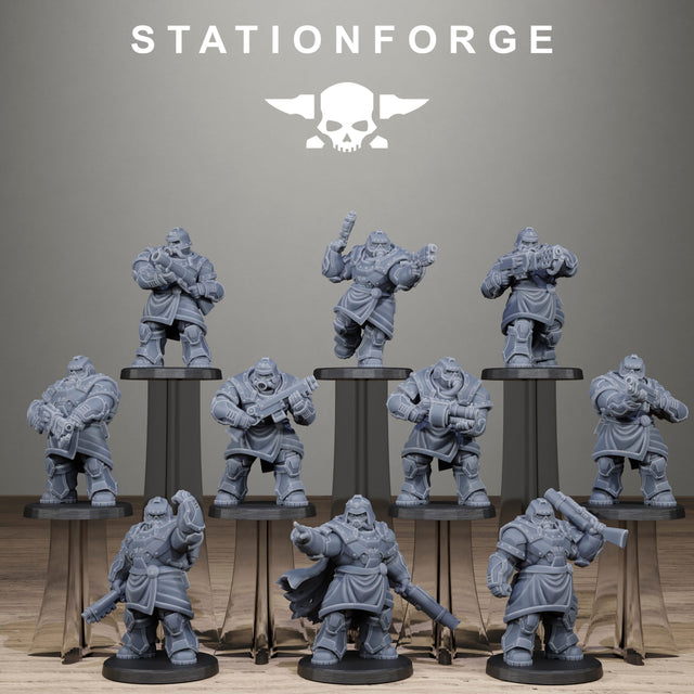 Tabletop Terrain Miniature Grimguard Skull Wardens