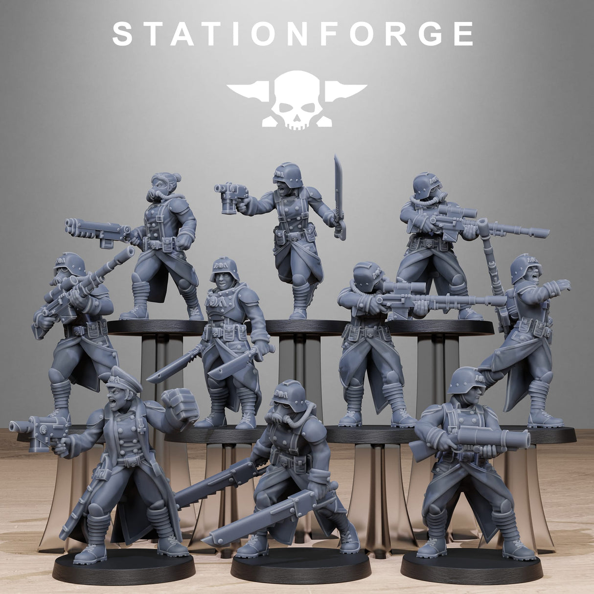 Tabletop Terrain Miniature GrimGuard Steel Sisters