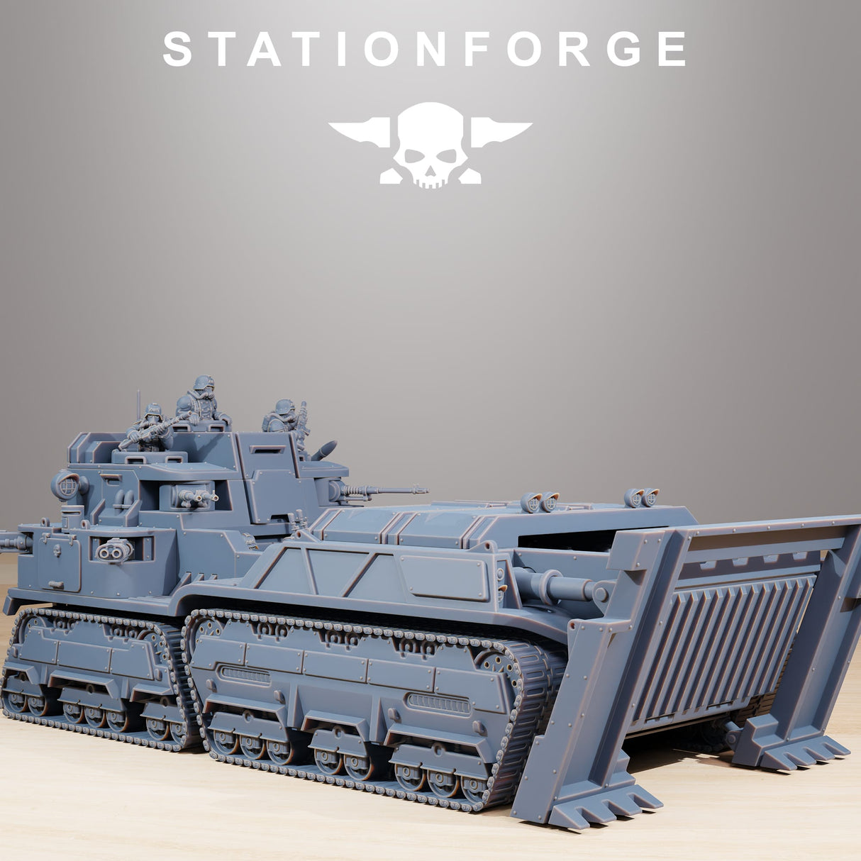 Tabletop Terrain Miniature GrimGuard Transport Tank
