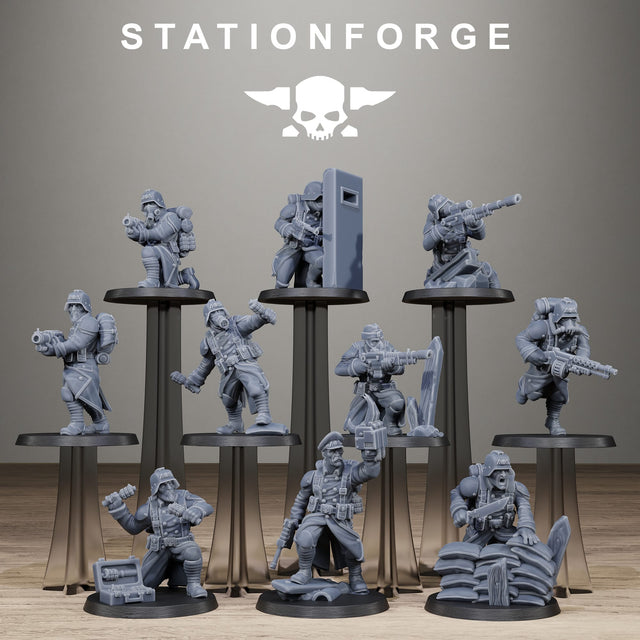 Tabletop Terrain Miniature GrimGuard Trench Raiders