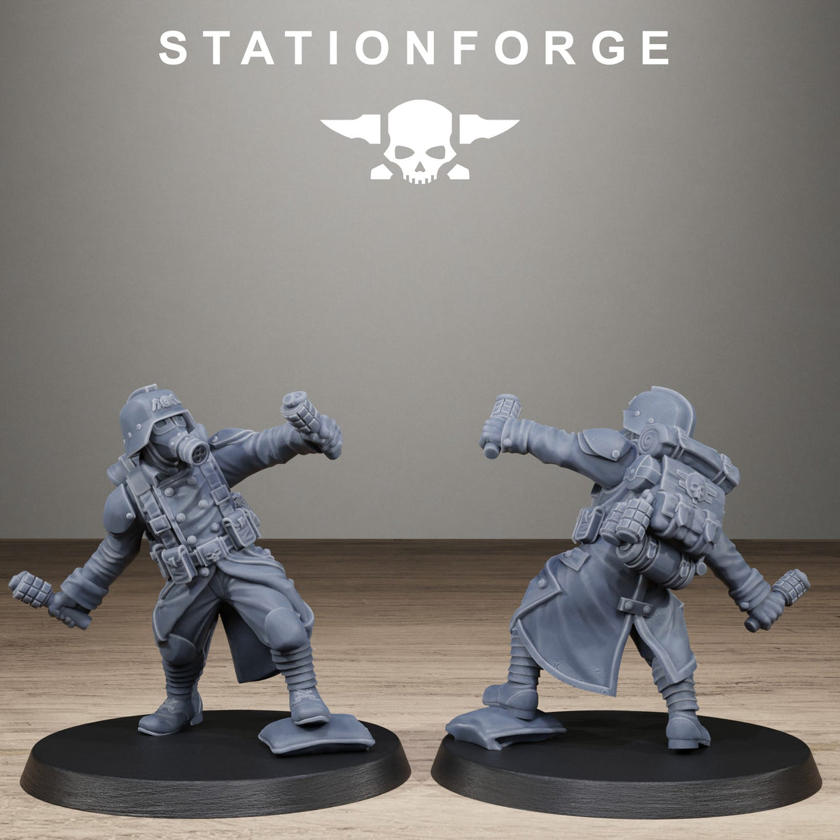 Tabletop Terrain Miniature GrimGuard Trench Raiders