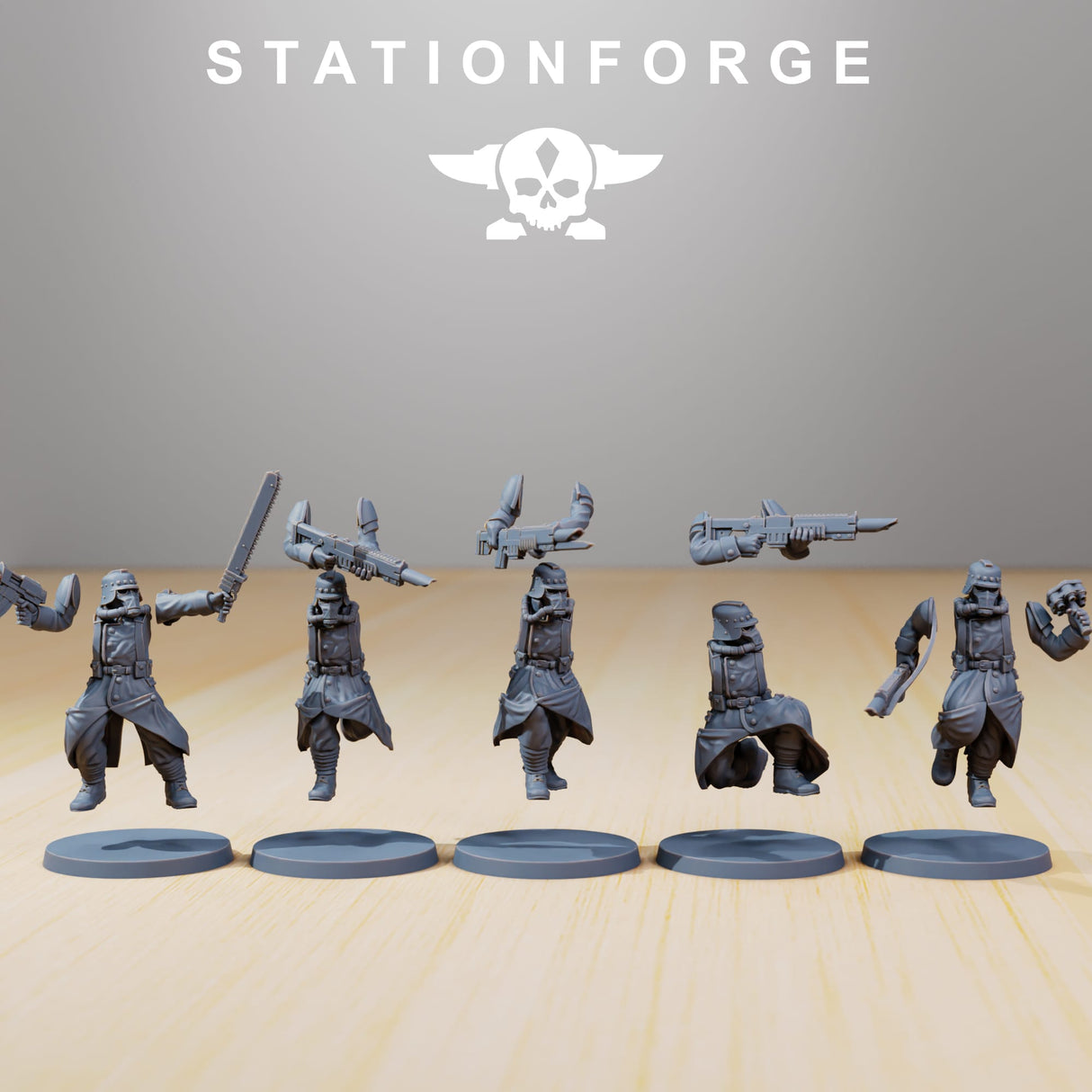 Tabletop Terrain Miniature GrimGuard - Trench Runners