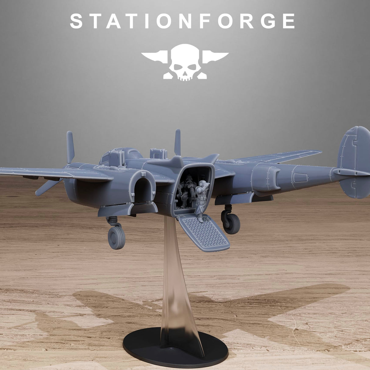 Tabletop Terrain Miniature Grimguard Vulture Plane