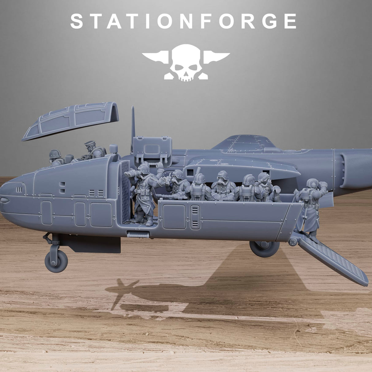 Tabletop Terrain Miniature Grimguard Vulture Plane