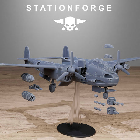 Tabletop Terrain Miniature Grimguard Vulture Plane