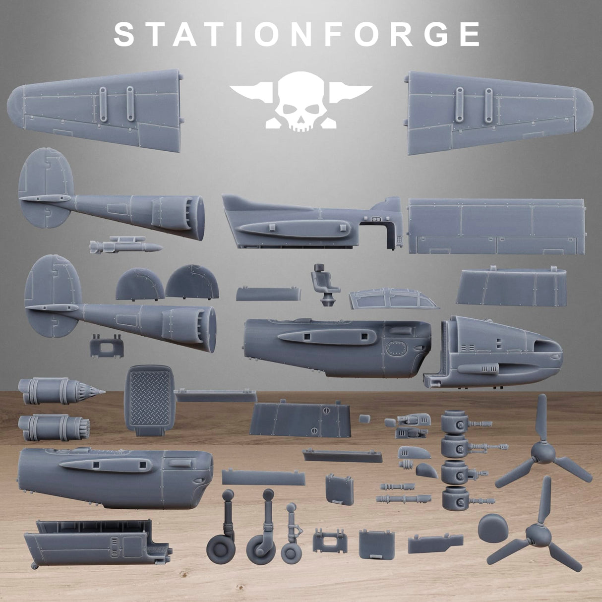 Tabletop Terrain Miniature Grimguard Vulture Plane