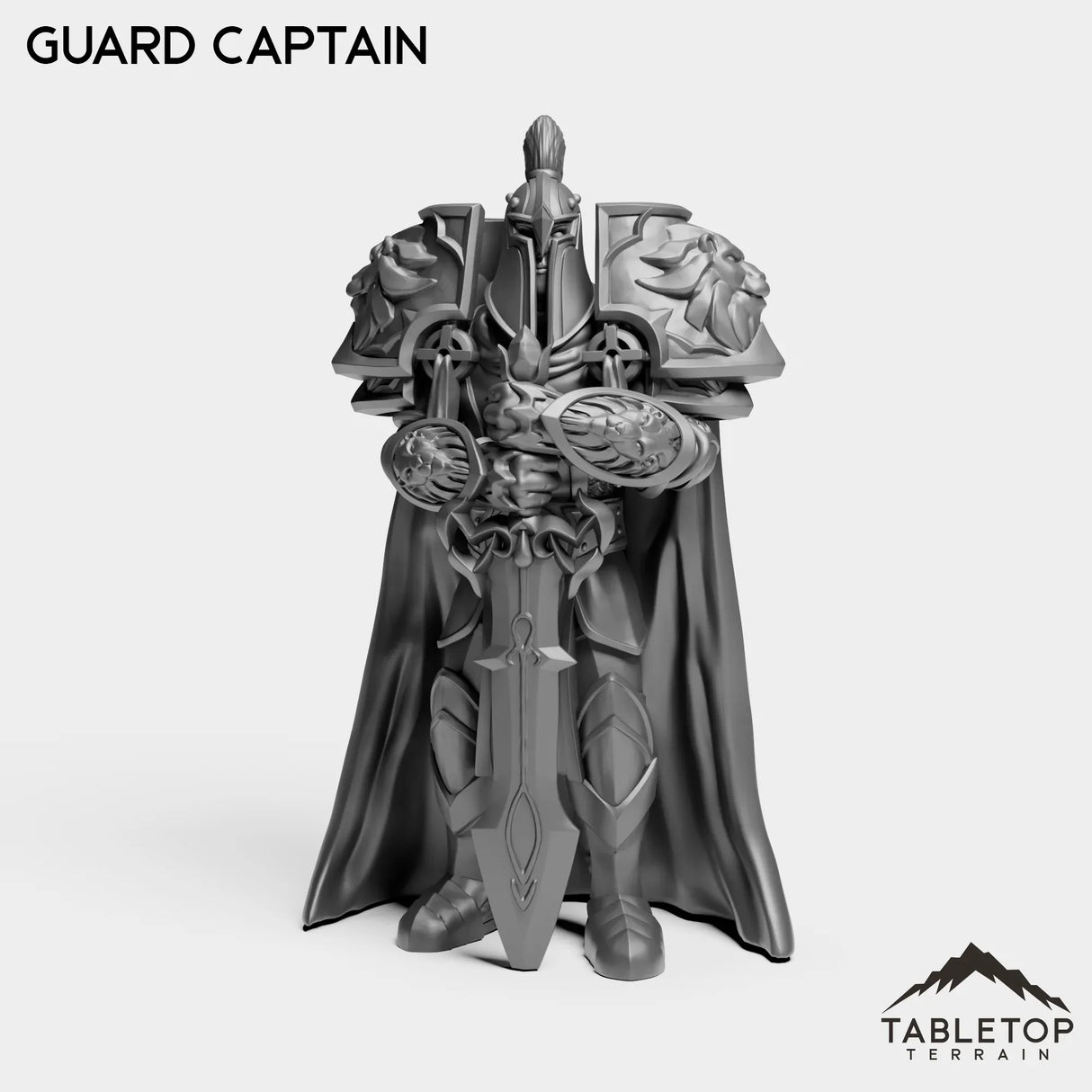 Tabletop Terrain Miniature Guard Captain Human Guard Captain
