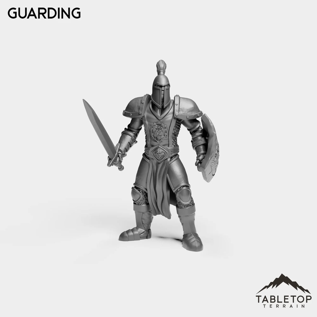 Tabletop Terrain Miniature Guarding Human Guard