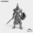 Tabletop Terrain Miniature Guarding Human Guard Female