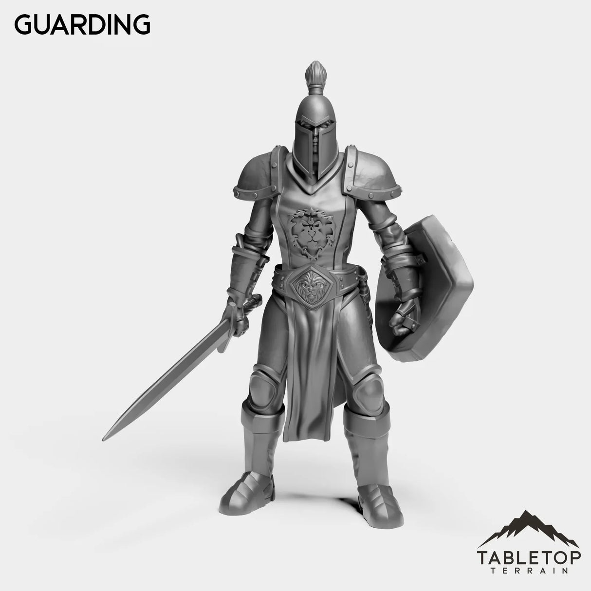 Tabletop Terrain Miniature Guarding Human Guard Female