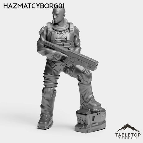 Tabletop Terrain Miniature HazmatCyborg01 DrakeUnit - MISC