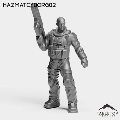 Tabletop Terrain Miniature HazmatCyborg02 DrakeUnit - MISC