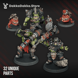 Tabletop Terrain Miniature Head Crackaz Mob